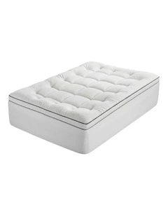 Giselle Bedding Double Mattress Topper 5cm Coral Fleece