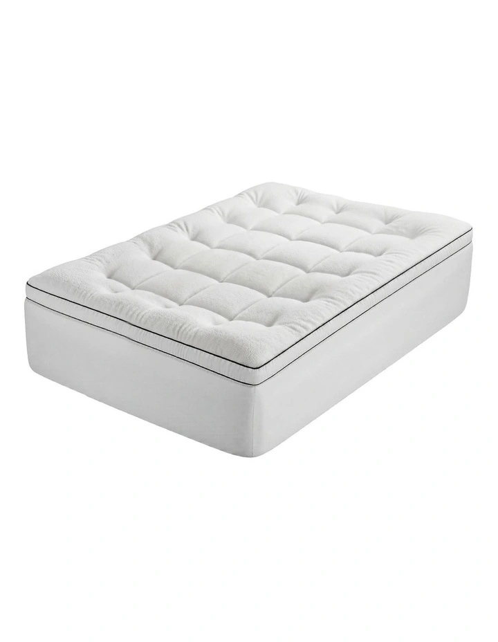 Giselle Bedding Double Mattress Topper 5cm Coral Fleece image 1