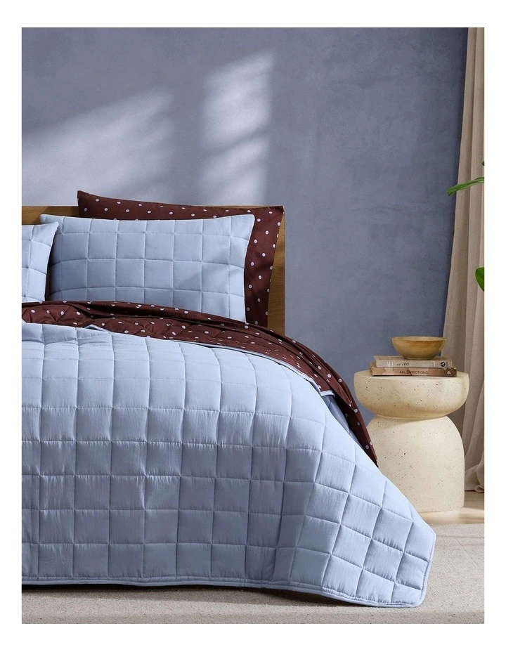 Dotti Reversible Coverlet Set In Mahogany image 1