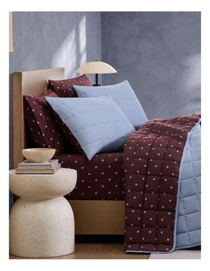 Dotti Reversible Coverlet Set In Mahogany image 2