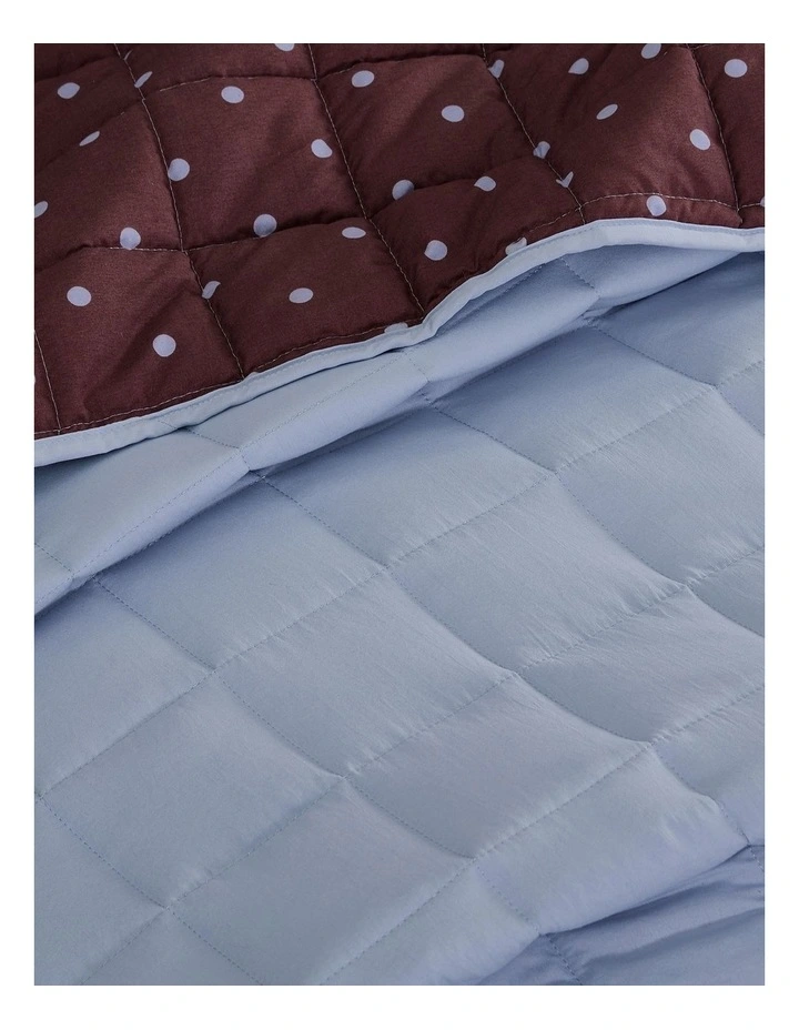 Dotti Reversible Coverlet Set In Mahogany image 3