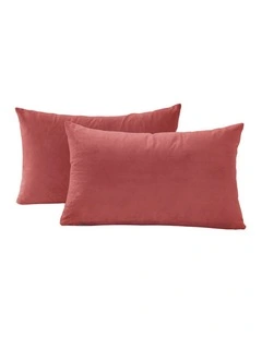 Velvet Cushion Covers in Marsala 2 Pack (30x50cm)