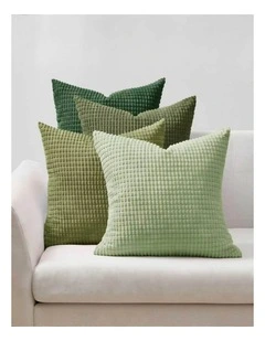 Corn Grain Cushion Covers in Green 4 Pack (45x45cm)