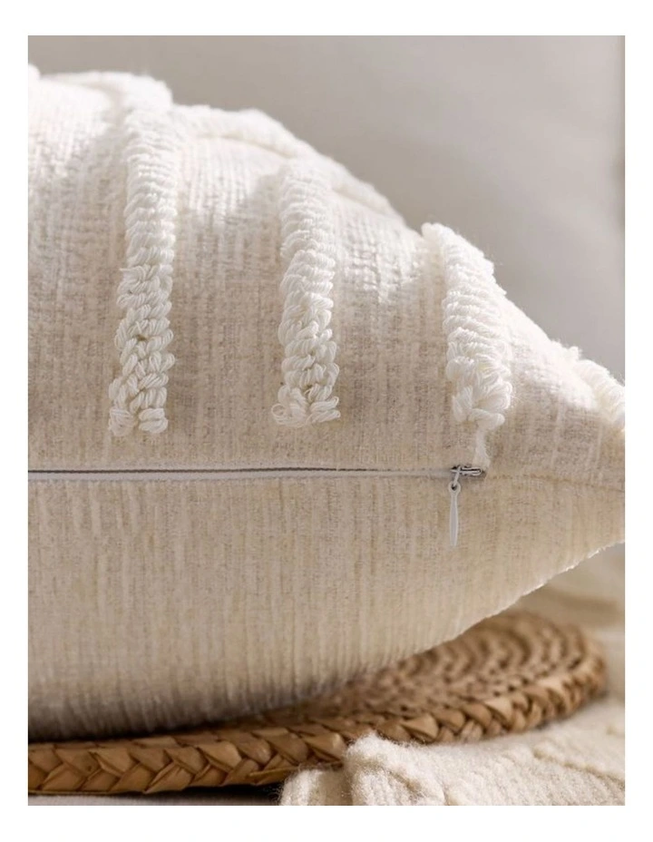 Tufted Arch Cushion Covers in Snow 2 Pack (45x45cm) image 2