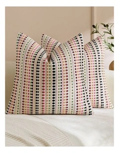 Bohemian Dot Woven Cushion Covers in Multi-colour 2 Pack (45x45cm)