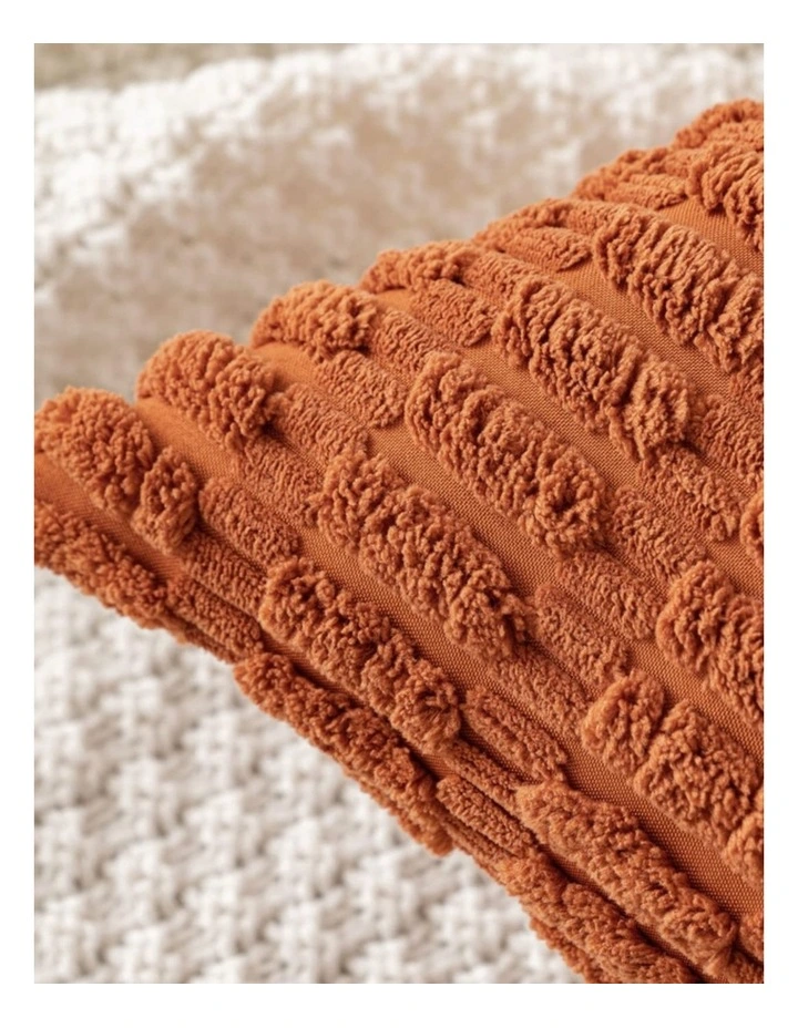 Boho Corduroy Cushion Covers in Rust 2 Pack (30x50cm) image 4