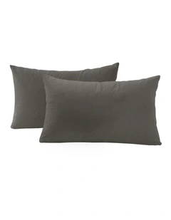 Velvet Cushion Covers in Dark Grey 2 Pack (30x50cm)