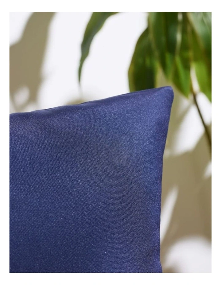 Outdoor Waterproof Cushion Covers in Navy Blue 2 Pack (30x50cm) image 2