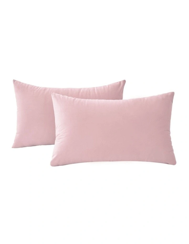Velvet Cushion Covers in Pink 2 Pack (30x50cm) image 1