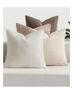 Boucle Cushion Covers in Natural 4 Pack (45x45cm)
