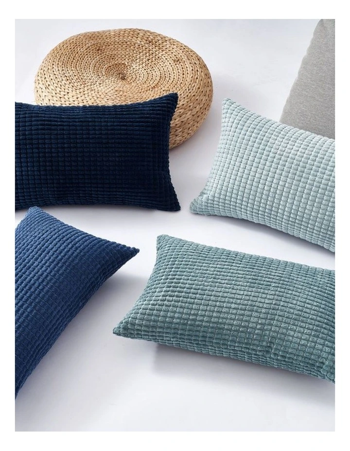Corn Grain Cushion Covers in Blue 4 Pack (30x50cm) image 2