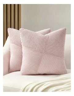 Windmill-Inspired Cushion Covers in Pink 2 Pack (45x45cm)