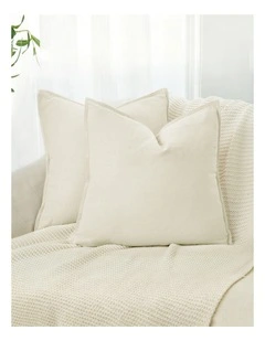 Linen-Cotton Cushion Covers in Linen 2 Pack (45x45cm)