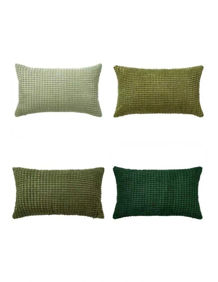 Corn Grain Cushion Covers in Green 4 Pack (30x50cm) image 5
