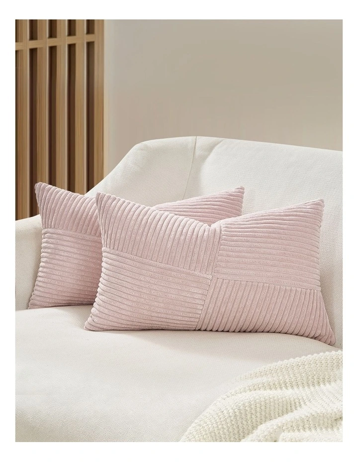 Windmill-Inspired Cushion Covers in Pink 2 Pack (30x50cm) image 1