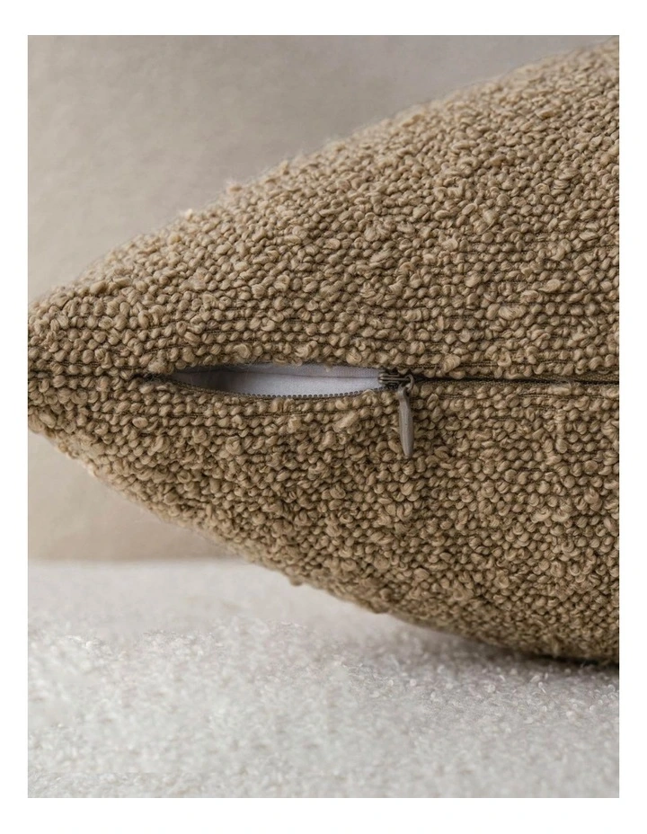 Boucle Cushion Covers in Camel 2 Pack (45x45cm) image 3