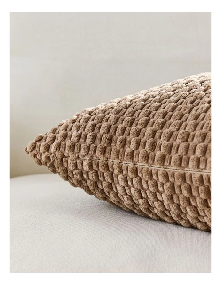 Bubble Corn Cushion Covers in Taupe 2 Pack (30x50cm) image 3