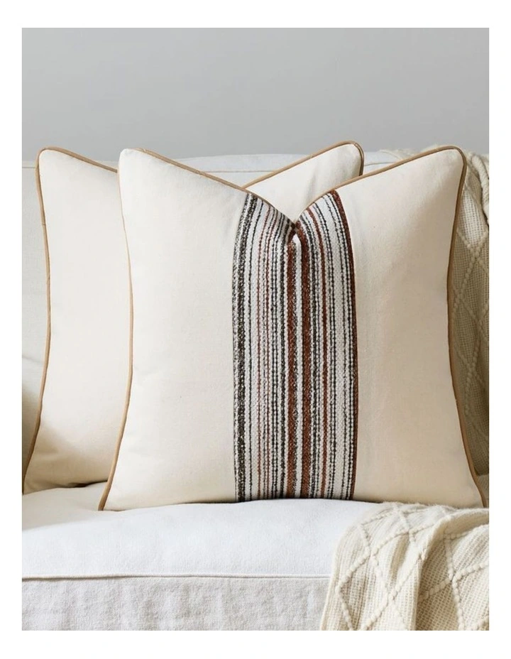 Wabi Stripe Cushion Covers in Multi-colour 2 Pack (45x45cm) image 1