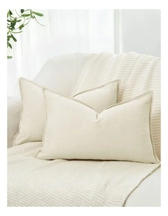 Linen-Cotton Cushion Covers in Linen 2 Pack (30x50cm)