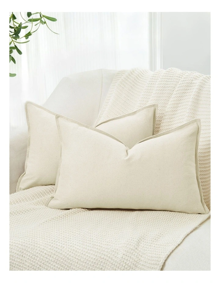 Linen-Cotton Cushion Covers in Linen 2 Pack (30x50cm) image 1