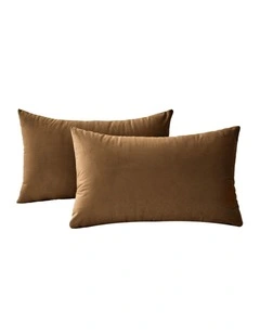 Velvet Cushion Covers in Ochre 2 Pack (30x50cm)