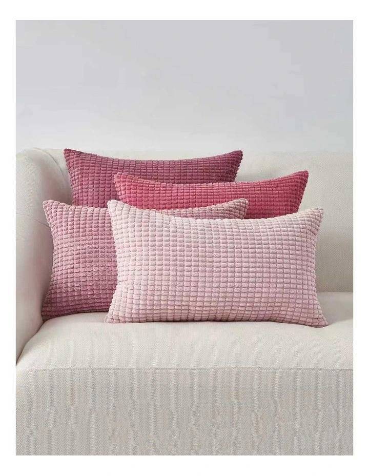 Corn Grain Cushion Covers in Pink 4 Pack (30x50cm) image 1