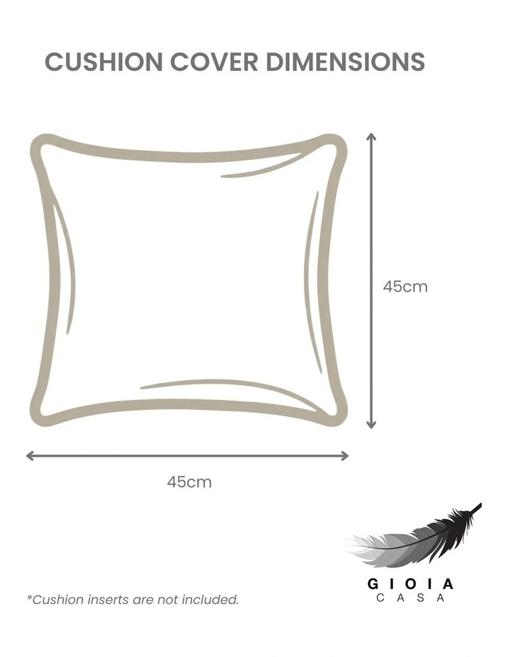 Linen-Cotton Cushion Covers in Terracotta 2 Pack (45x45cm) image 5
