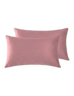 Velvet Cushion Covers in Blush 2 Pack (30x50cm)