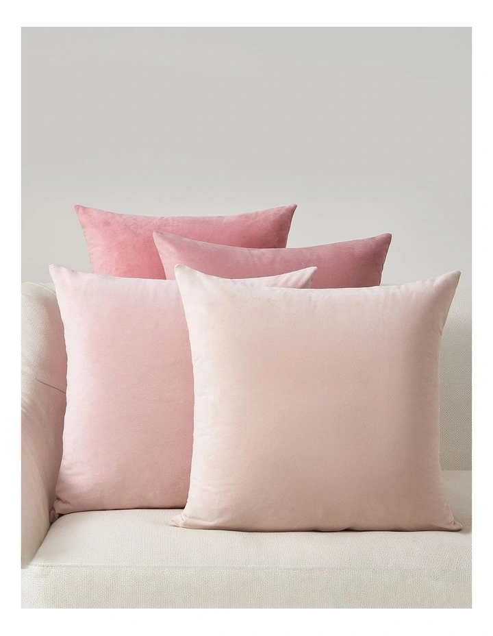 Velvet Cushion Covers in Mixed Pink 4 Pack (45x45cm) image 1