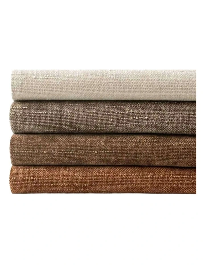 Chenille Haze Cushion Covers in Warm Brown 4 Pack (30x50cm) image 3