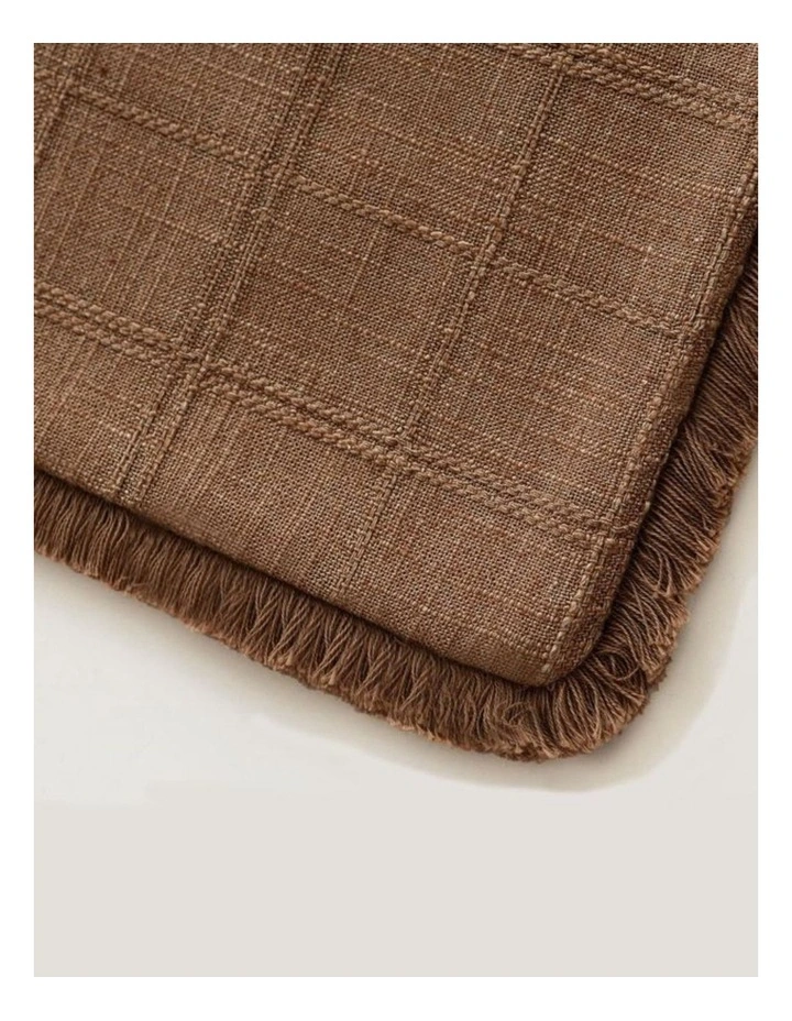 Linen Look Cushion Covers in Cinnamon 2 Pack (30x50cm) image 2