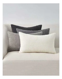 Corn Grain Cushion Covers in Grey 4 Pack (30x50cm)