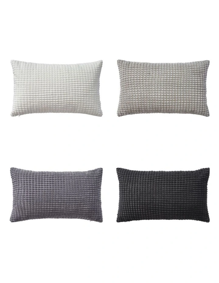 Corn Grain Cushion Covers in Grey 4 Pack (30x50cm) image 5