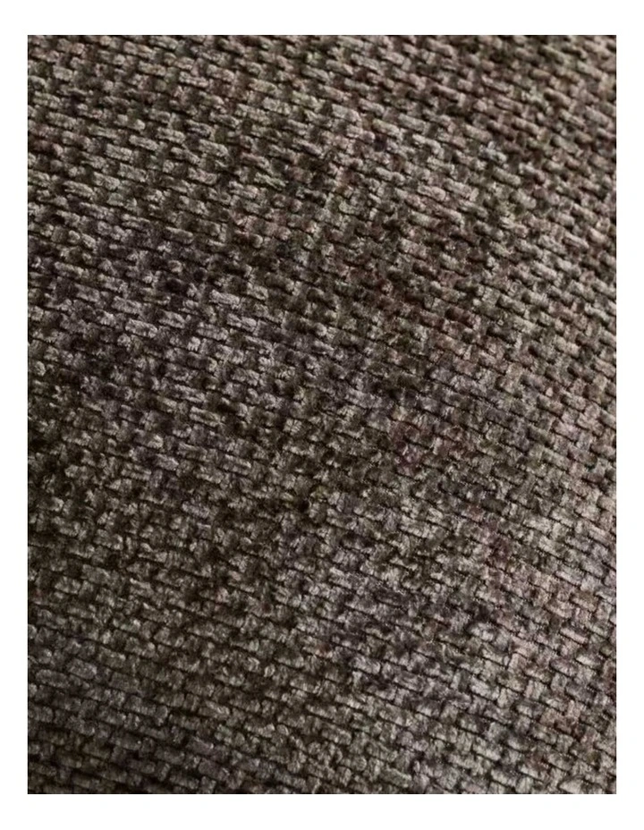 Chenille Grid Cushion Covers in Chocolate 2 Pack (45x45cm) image 3
