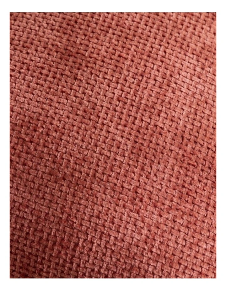 Chenille Grid Cushion Covers in Terracotta 2 Pack (30x50cm) image 3