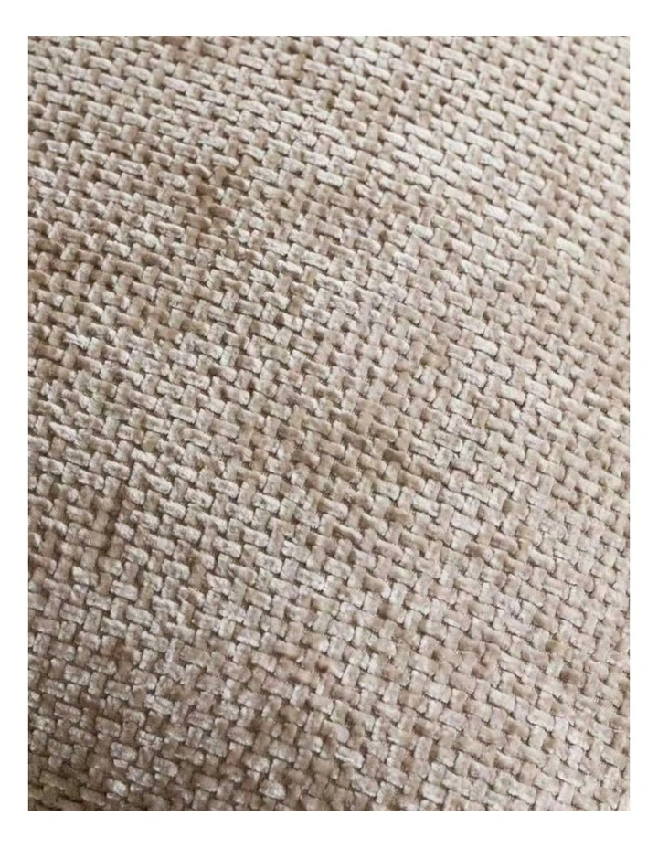 Chenille Grid Cushion Covers in Taupe 2 Pack (30x50cm) image 3