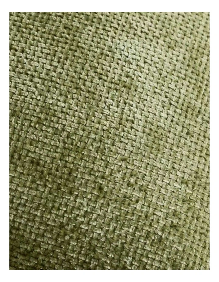 Chenille Grid Cushion Covers in Olive Green 2 Pack (30x50cm) image 3