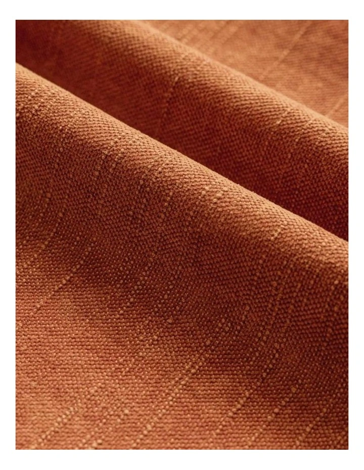 Chenille Haze Cushion Covers in Burnt Orange 2 Pack (30x50cm) image 2