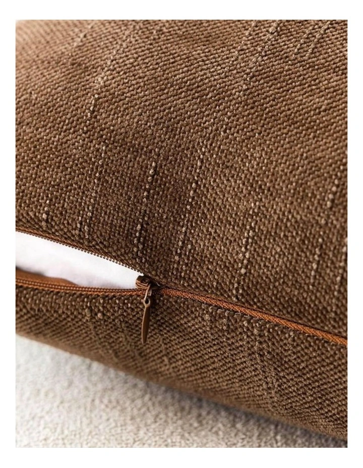 Chenille Haze Cushion Covers in Mocha Mousse 2 Pack (45x45cm) image 3