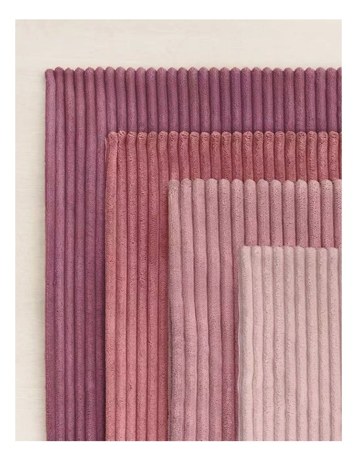 Corduroy Velvet Cushion Covers in Pink Set of 4 (30x50cm) image 3