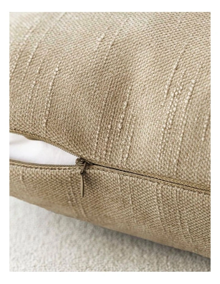 Chenille Haze Cushion Covers in Camel 2 Pack (50x50cm) image 3