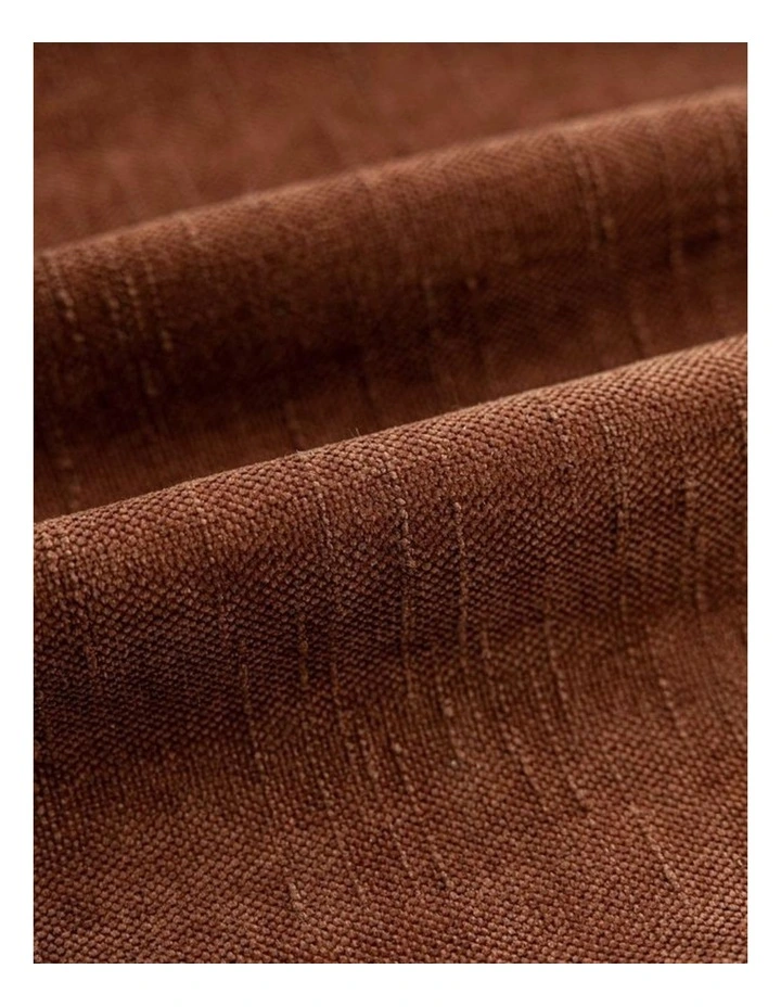 Chenille Haze Cushion Covers in Rust 2 Pack (30x50cm) image 2