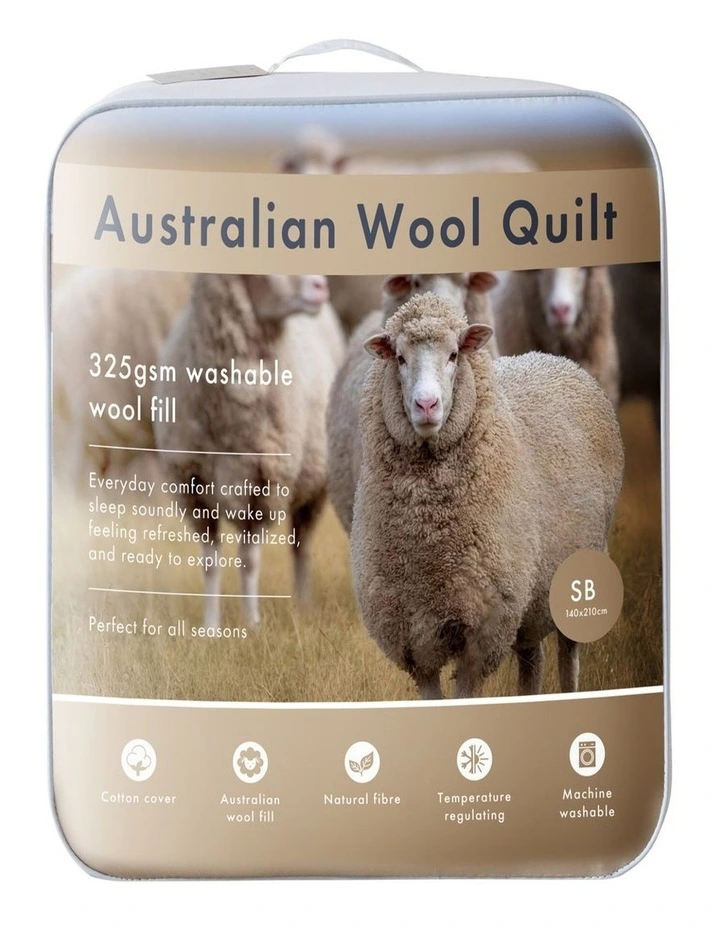 Merino Baby Australian wool Quilt - Single image 1