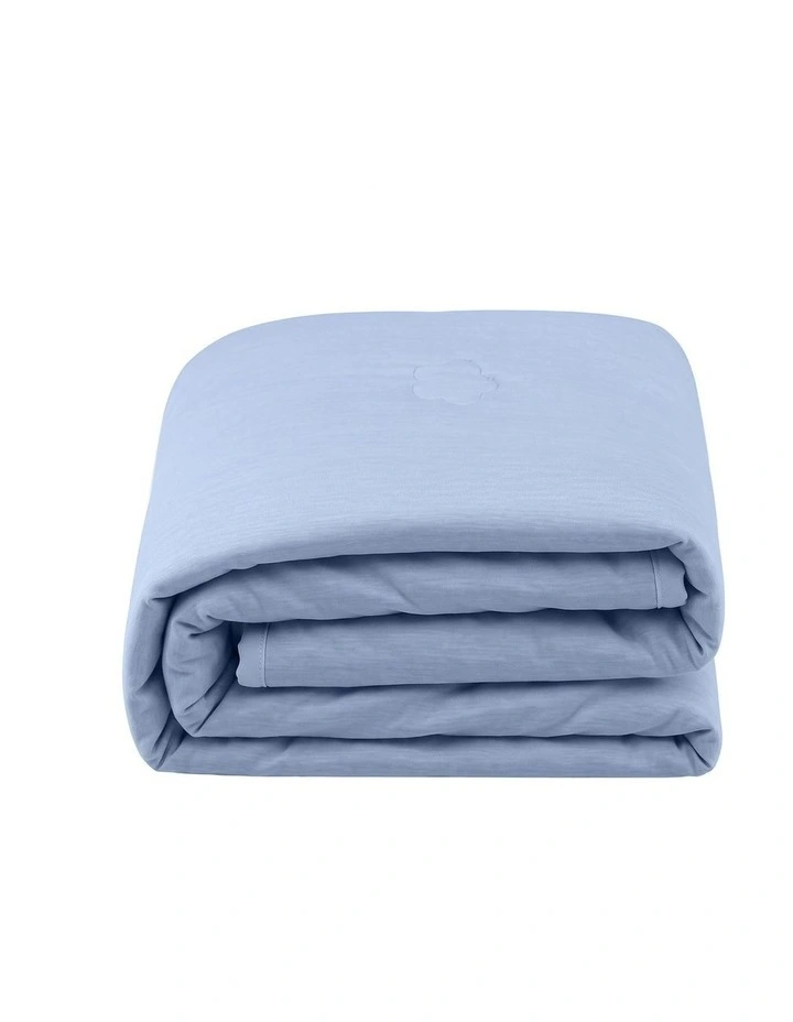 Giselle Cooling Blanket 130cm x 170cm Double Sided Summer Throw Lightweight Blue image 3