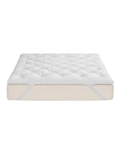 Giselle Queen Pillow Top Mattress Topper 1300GSM White Duck Feather For Old Bed Upgrade 5cm Thick