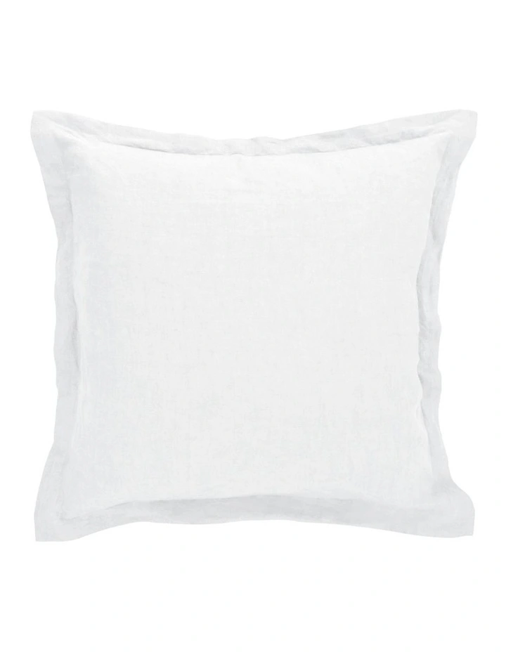 Amalfi Cove Linen Cushion White 50x50x10cm image 1