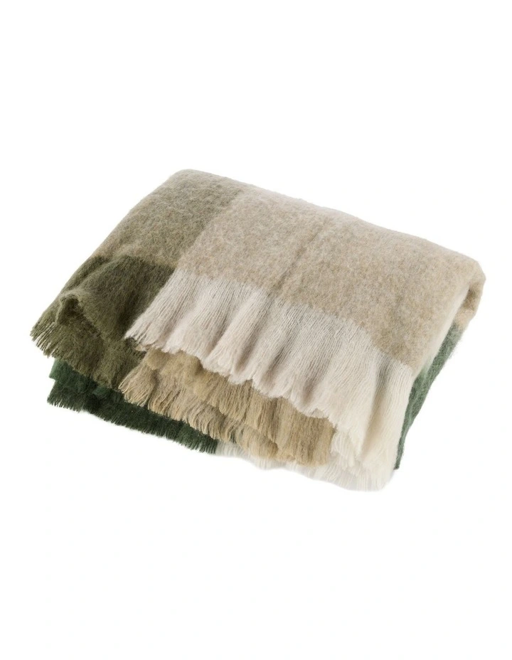 Amalfi Bowie Wool Blend Woven Throw Multi-Coloured 130x180x1cm image 2