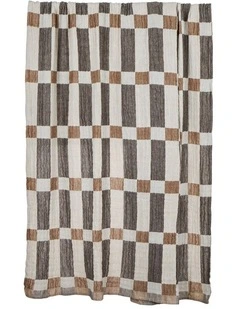 Academy Arlow Muslin Throw Rust Multi 130x180x0.05cm