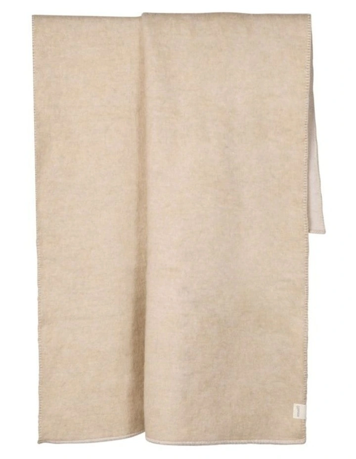 Amalfi Avalon Stitch Throw Ivory 130x180cm image 1