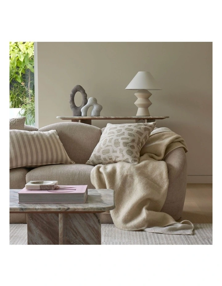 Amalfi Avalon Stitch Throw Ivory 130x180cm image 4